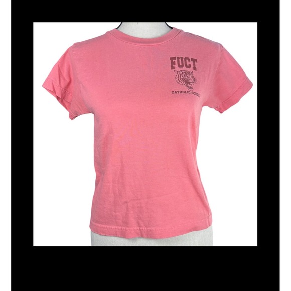 FUCT Tops - FUCT Catholic School VINTAGE FUCT Y2K Skater T-shirt Women's Size Small Grunge